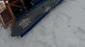 Аэролодка Ракета.Регулировка винта.Пробные заезды