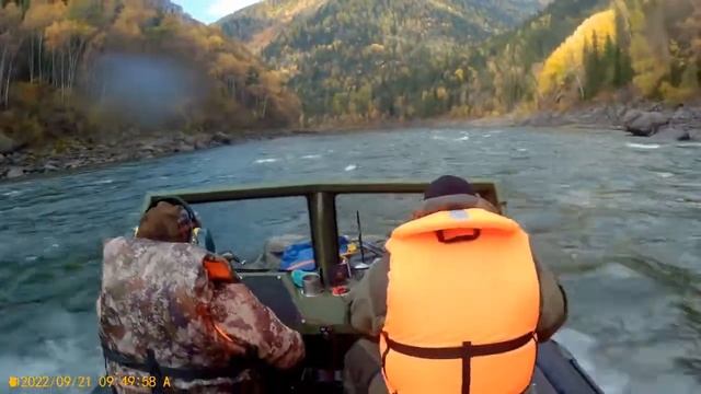 Хутинский порог Спуск, сентябрь 2022