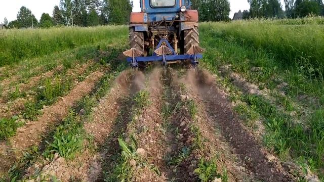 Самодельный окучник с ежами на т-40. смотреть онлайн