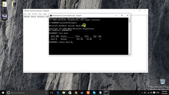 How to delete recovery partition in Windows 10/8.1/8 смотреть онлайн
