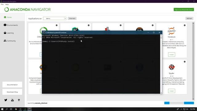 How to Install Tensor-flow using Anaconda Prompt in Windows смотреть онлайн