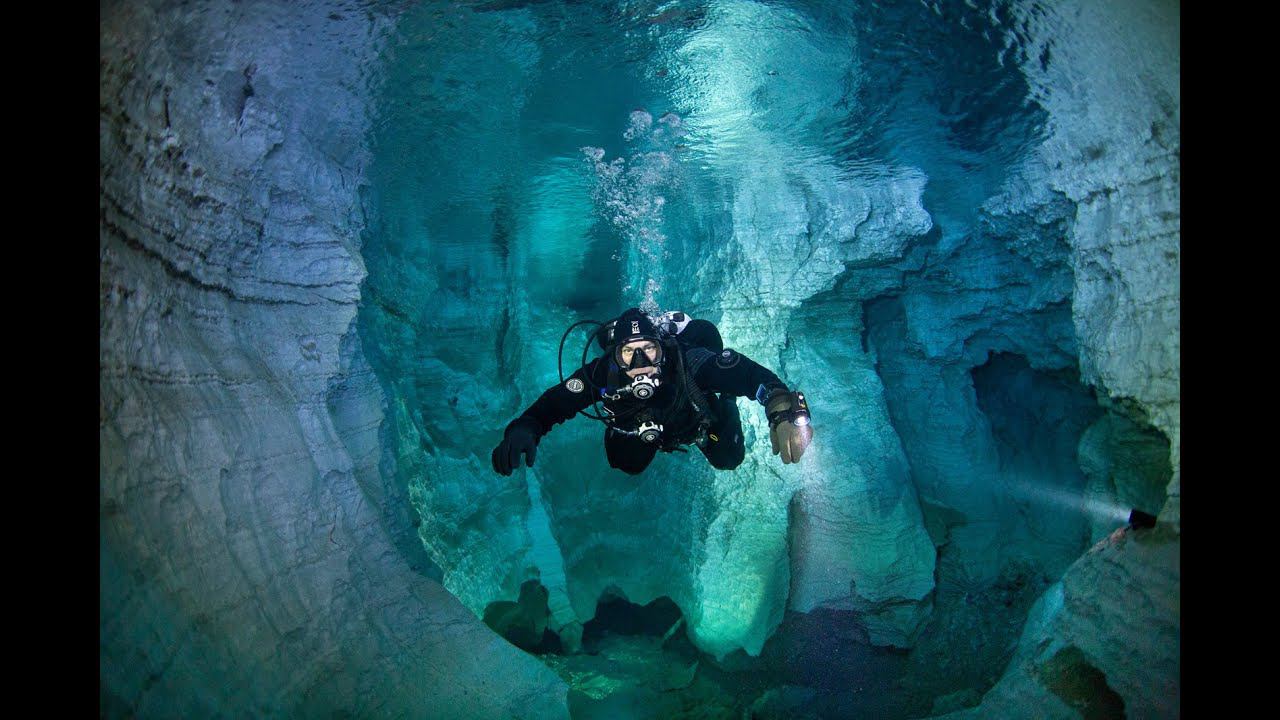 Дайвинг в Ординской пещере. 
Diving ORDA Cave