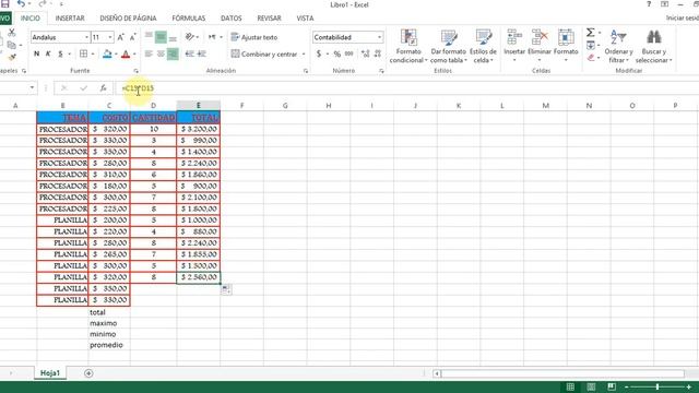 Tutorial - Microsoft office 2013 - EXCEL - FUNCIONES BASICAS suma promedio maximo minimo смотреть онлайн