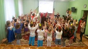 Общий хоровод на Масленице всех воспитанников детского сада №45