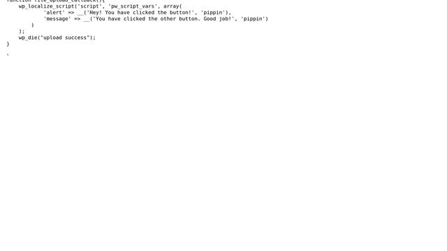 Wordpress: wp_localize_script not working on ajax response смотреть онлайн