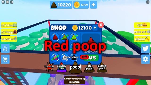 Roblox Poop In A Box: All Poop Colors