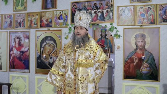 Литургия в храме Архистратига Гавриила при ИК №6 в пос. Иковка Кетовского района 13.01.20 смотреть онлайн
