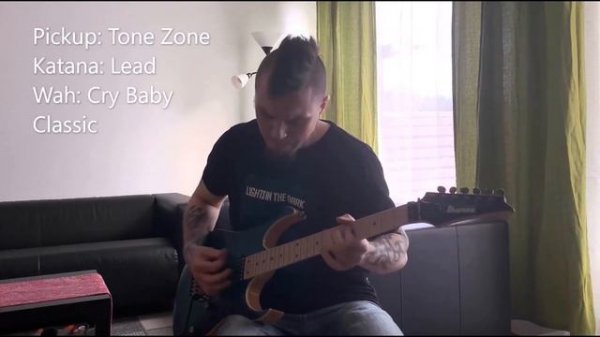 Testing Ibanez RG652AHM Prestige DiMarzio pickups with Boss Katana