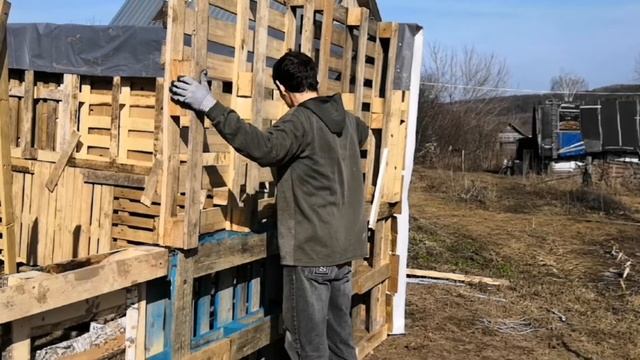 Сарай из поддонов. ЧАСТЬ 2 смотреть онлайн