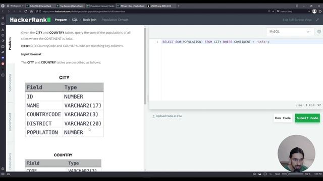 Population Census | SQL Basic Join | HackerRank Solution смотреть онлайн
