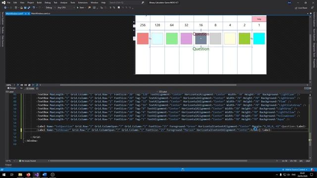 WPF C# Tutorial - Create a simple binary calculator game in visual studio смотреть онлайн