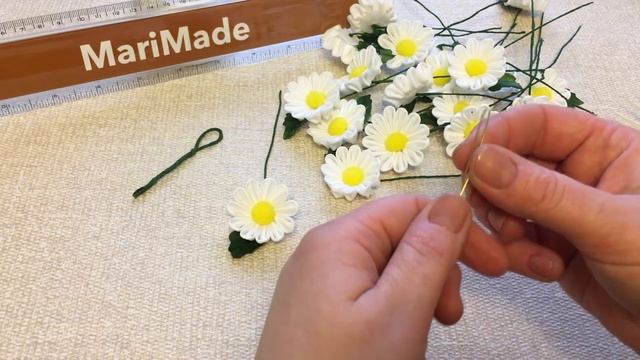 Kanzashi Flower Crown Hair Wreath DIY Канзаши Цветы МК Венок Ромашки смотреть онлайн