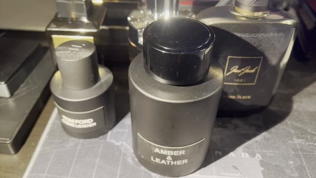 ALHAMBRA AMBER AND LEATHER - OMBRE LEATHER CLONE