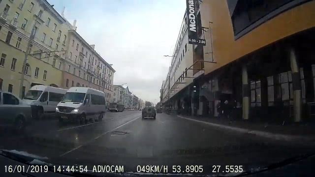 Поездка по Минску 16-01-2019 (timelapse 4x) смотреть онлайн