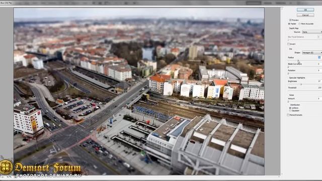 Миниатюра - Имитация макро - Урок Photoshop смотреть онлайн