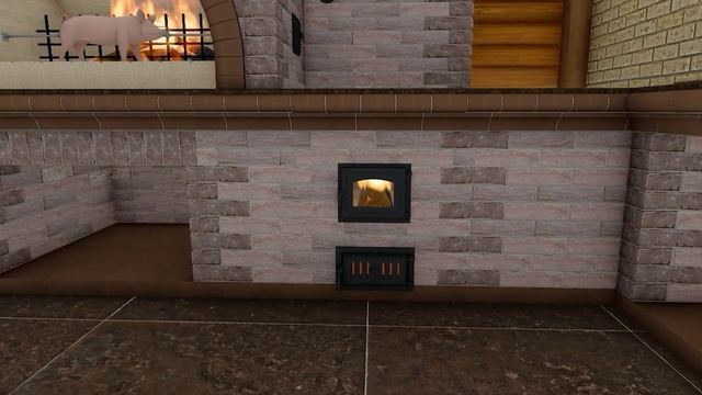 Кухонный комплекс Рязань 2. Помпейская печь, мангал с вертелом и печь-казан с функцией тандыра смотреть онлайн