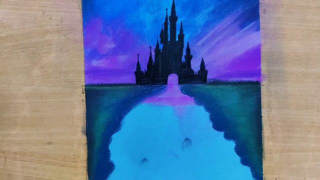 Drawing Disneyland with pastel - 5th dec Walt Disney Birthday Special - Disney painting смотреть онлайн