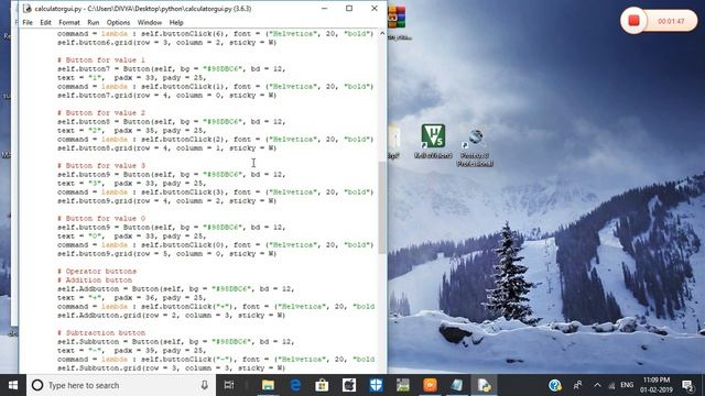 python code for calculator gui смотреть онлайн