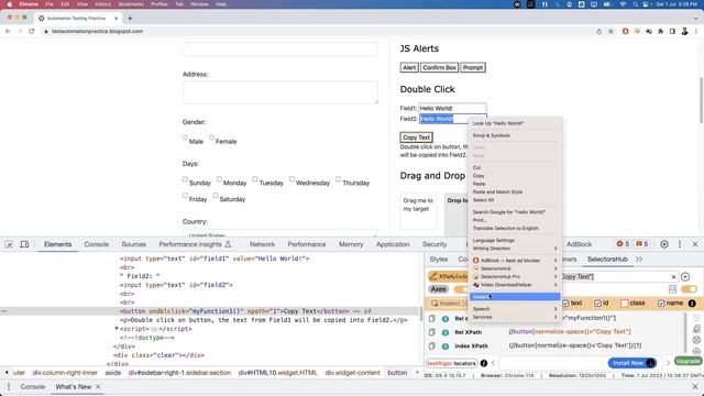 Playwright with Javascript | Mouse Double Click Action | Part 23 смотреть онлайн