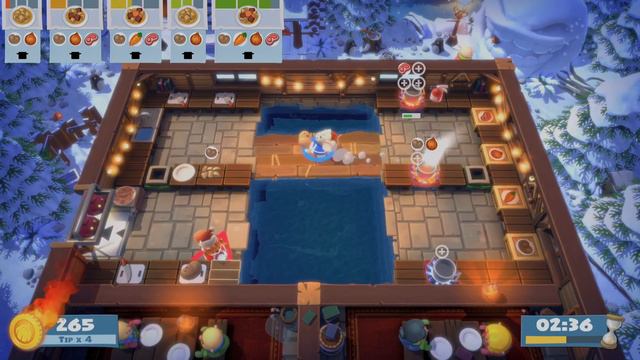 Overcooked! DLC Festive Seasoning 1-8 4 stars смотреть онлайн