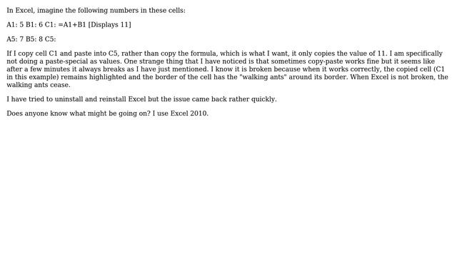 Excel copy-paste is only copying as values, but I want it to copy formulas смотреть онлайн