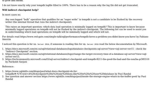 Databases: Urgent help with TempDB log file growth mystery (3 Solutions!!) смотреть онлайн