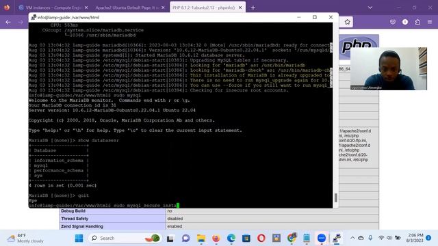 How to setup compute engine instance and install Linux, Apache, MariaDB, PHP (LAMP) on Ubuntu 22.04 смотреть онлайн