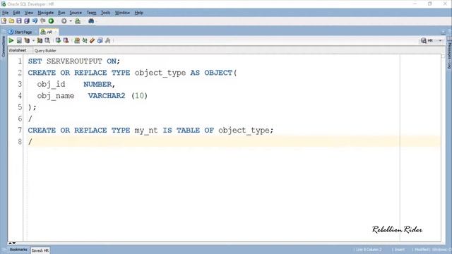 PL/SQL tutorial 53: How to create nested tables using user define datatype смотреть онлайн