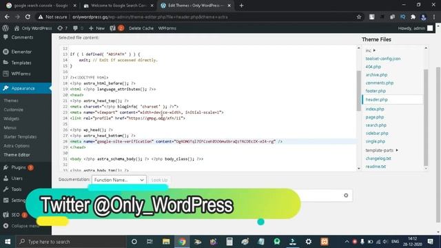 Add WordPress website to Google Search Console смотреть онлайн
