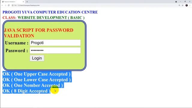 JAVA SCRIPT Auto Password Validation ( Preview ) смотреть онлайн