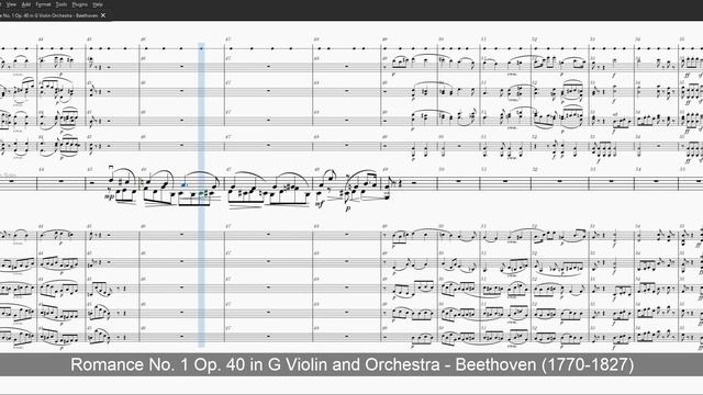Romance No. 1 Op. 40 in G Violin Orchestra - Beethoven - Level 4 Metronome + Violin Solo + Orchestr смотреть онлайн