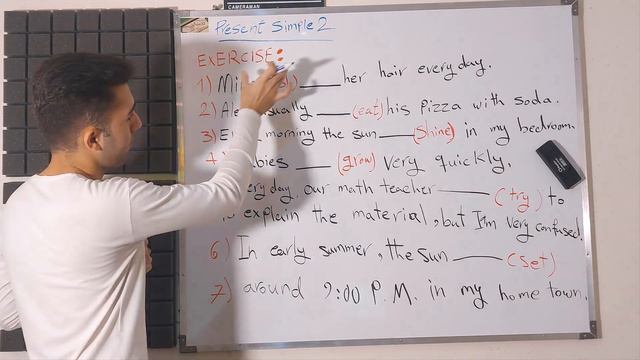 Present Simple قسمت دوم _ Adverbs of frequency _۲حال ساده смотреть онлайн