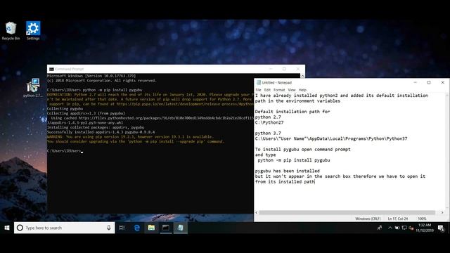 Install pygubu (tkinter GUI Designer) in Windows 10 смотреть онлайн
