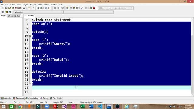Switch Case in C Programming (Hindi) смотреть онлайн
