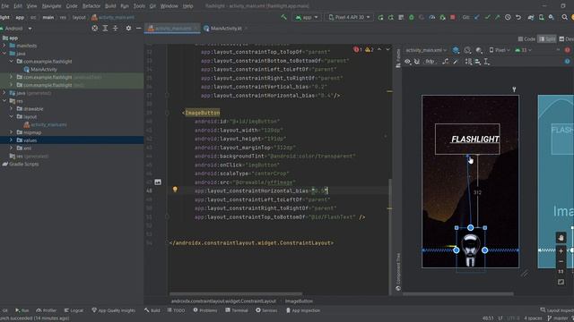 How to create a Flashlight Application with the help of Kotlin in Android Studio. смотреть онлайн