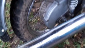 Иж Планета 5, работа двигателя на холостых оборотах.