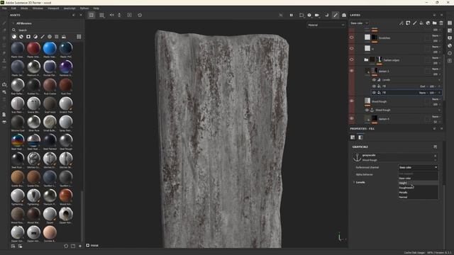 Создание материала дерева в Substance Painter смотреть онлайн
