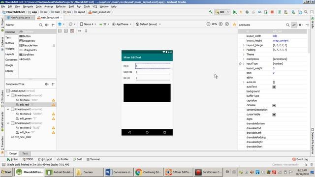 20. Простые Android приложения - миксер (EditText) смотреть онлайн