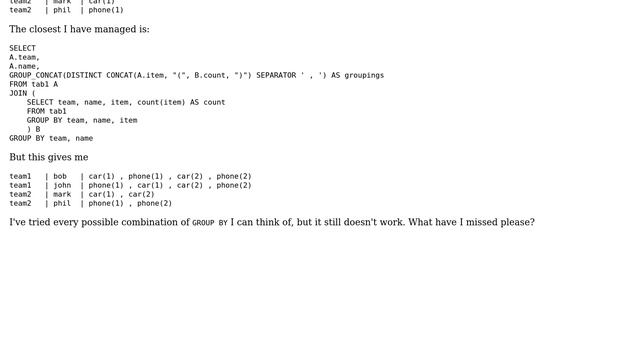 Databases: MySQL - trying to combine `GROUP_CONCAT` with `COUNT()` (2 Solutions!!) смотреть онлайн