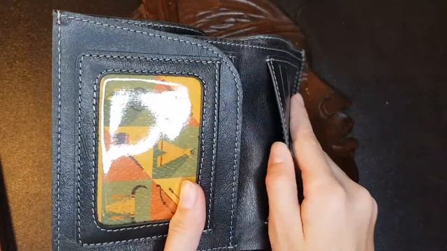 Портмоне мужское кожаное для документов и денег ВП-А дымчато-черный Apache смотреть онлайн