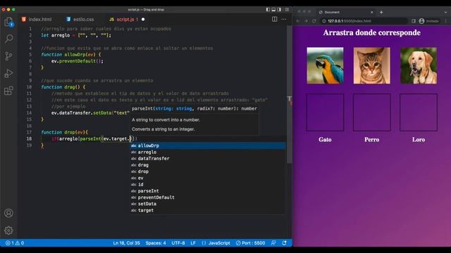 Cómo crear un Drag and Drop (Arrastrar y soltar) HTML -CSS - JAVASCRIPT смотреть онлайн