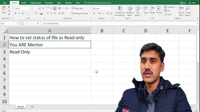How to set a file status as Read only in Excel | Microsoft Excel tutorial in urdu. You ARE Mentor смотреть онлайн