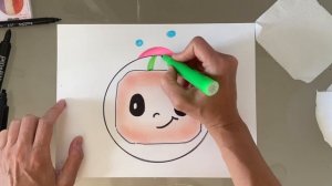 How to draw CocoMelon Watermelon | Как нарисовать АРБУЗ Кокомелон | Simple drawing | Cómo dibujar
