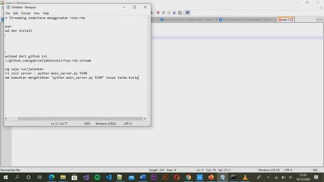 Menjalankan RTSP-RTP server streaming multimedia sederhana смотреть онлайн