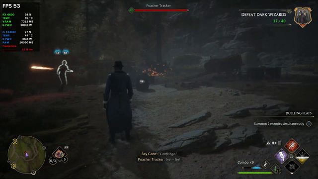 Hogwarts Legacy: AMD RX 6600 8GB + i5 13400F (1440p Ultra Graphics FSR Quality) смотреть онлайн