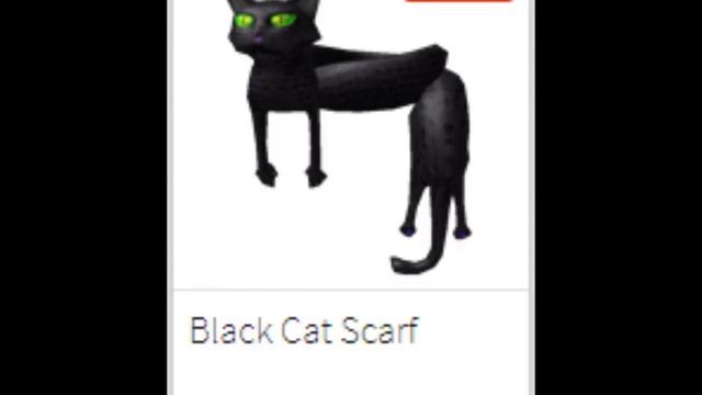 Friday The 13th item on roblox -Black Cat Scarf смотреть онлайн