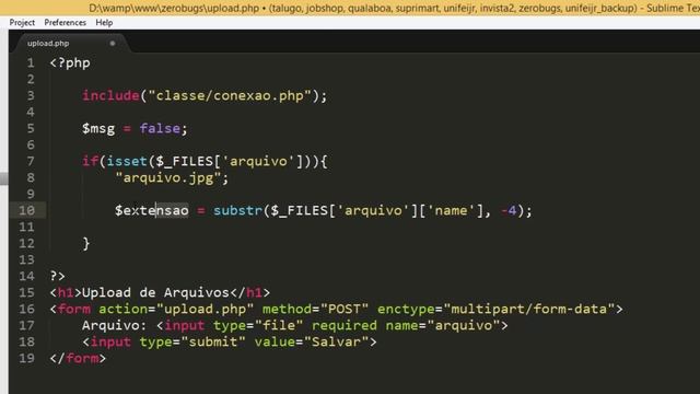 Upload de arquivos e imagens com PHP e MySQL [TUTORIAL] смотреть онлайн