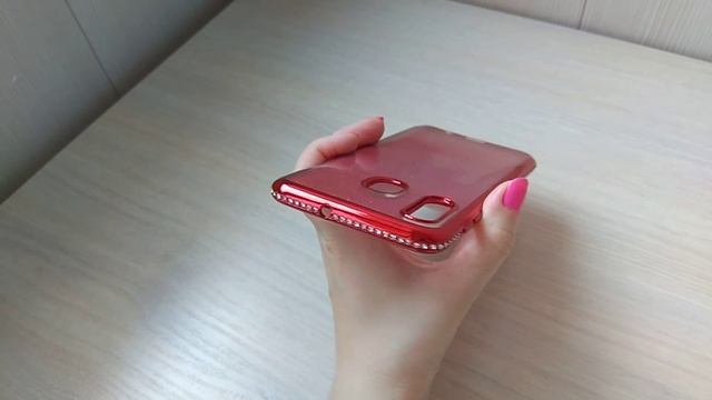 Чехол для Samsung a30 a20 m20 зеркальный со стразами по периметру красный смотреть онлайн