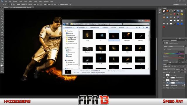 FIFA 13 Wallpaper | Part 1 | Speed Art | By Hazze