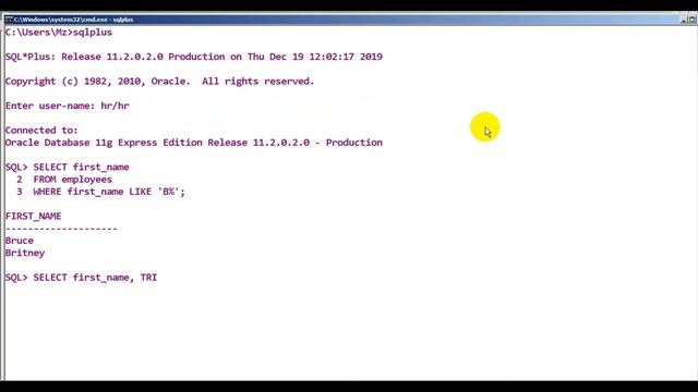 TRIM Function || Oracle SQL смотреть онлайн